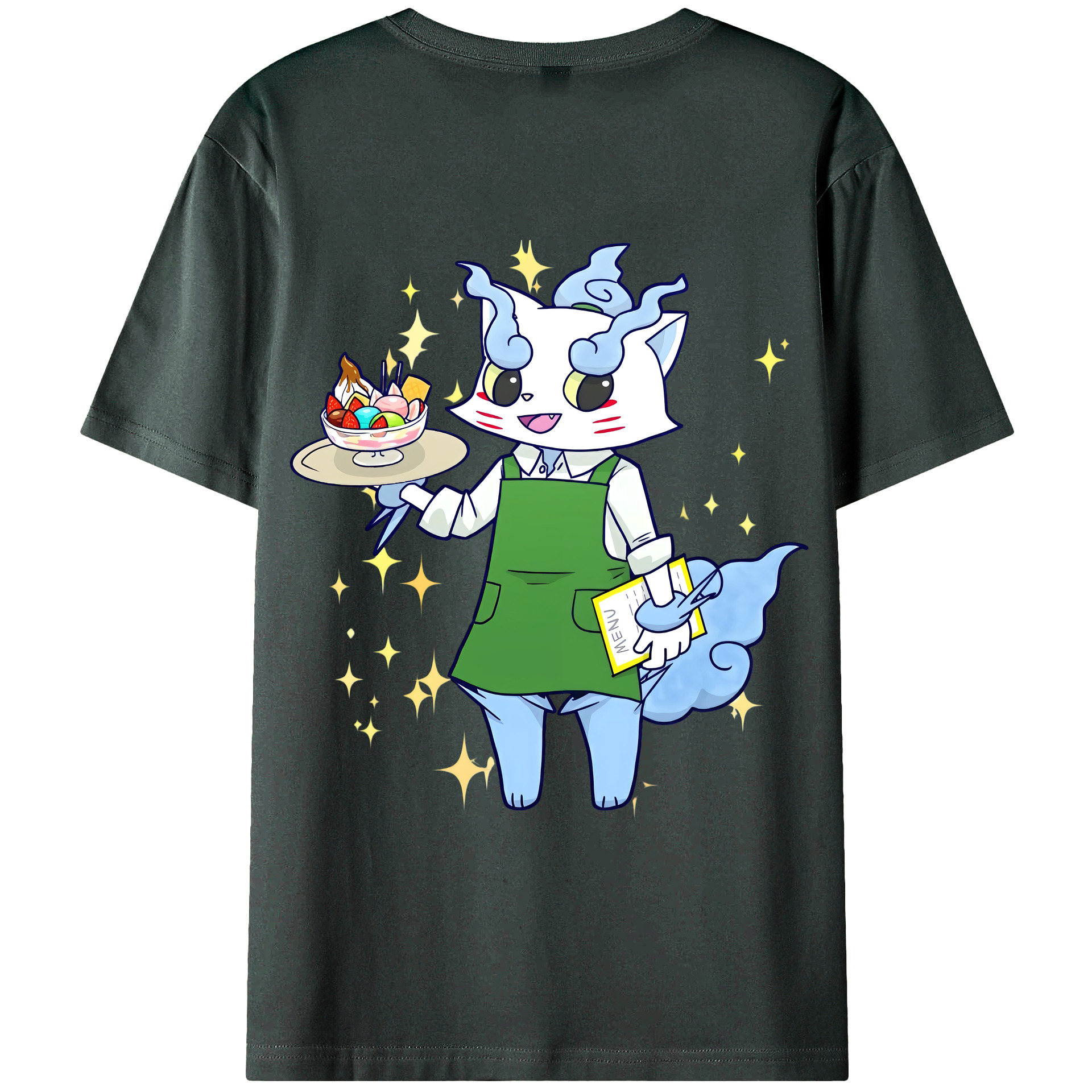 （画像用） 妖怪ウォッチ Yo-kai Watch 綿100％ メンズ半袖Tシャツ（バックプリント） 通気性